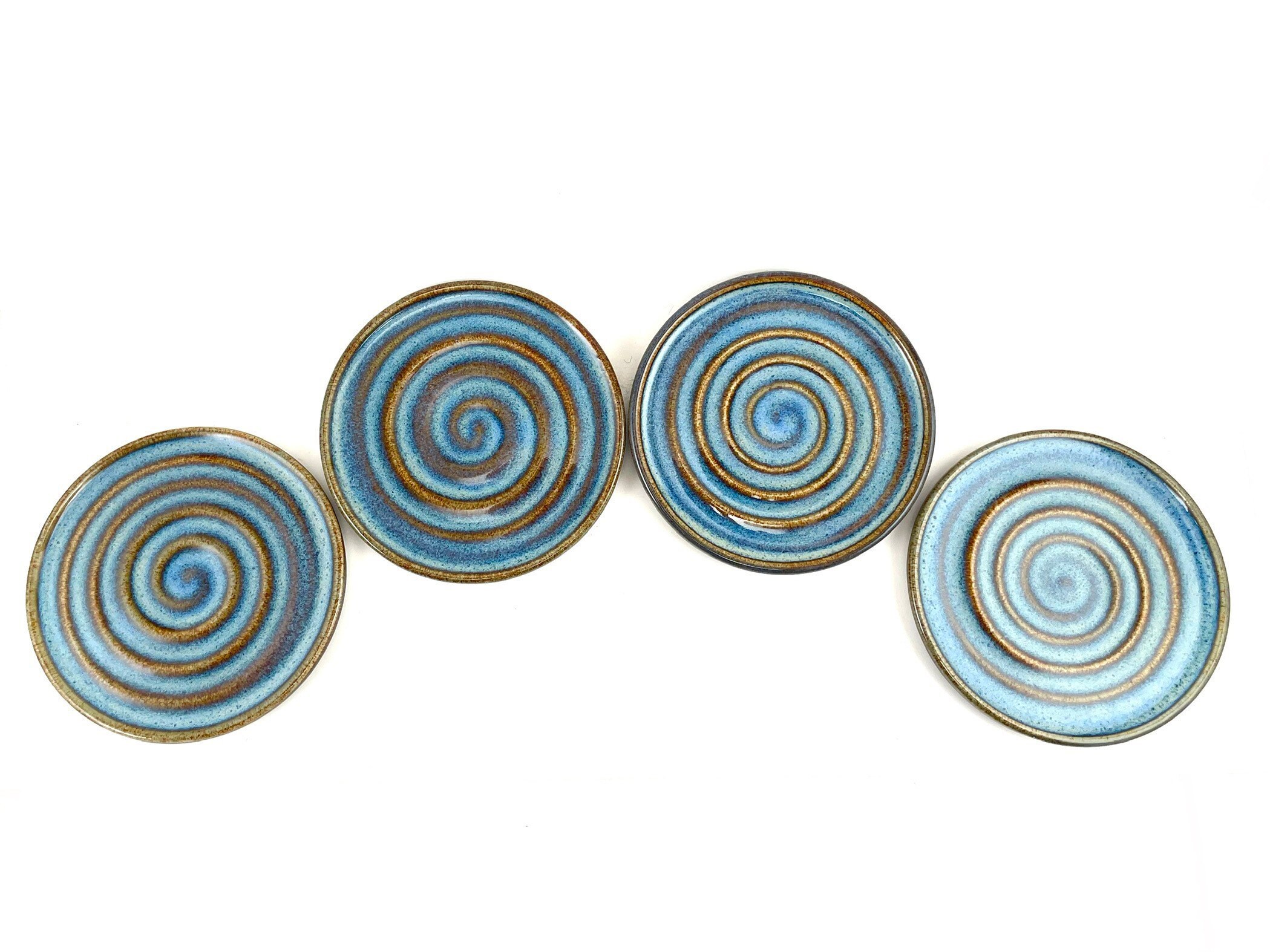 Morning Glory Handmade Pottery Coasters Ceramic Drink Etsy