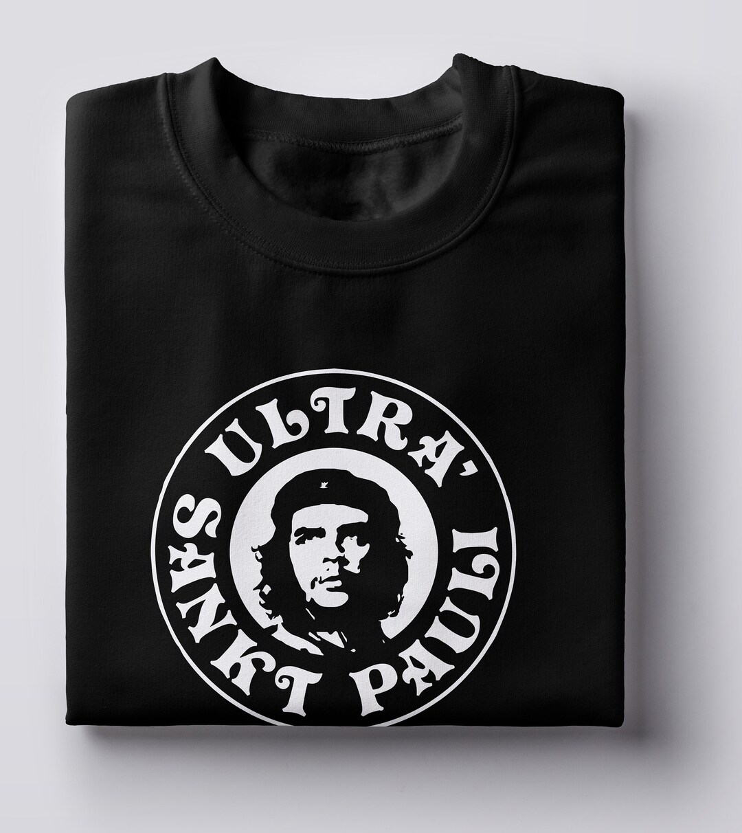 Ultra Sankt Pauli Che Guevara Logo Tshirt Black Tee White Etsy Canada