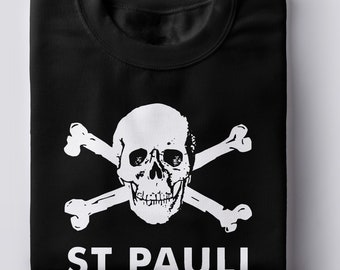 st pauli skull and crossbones t shirt