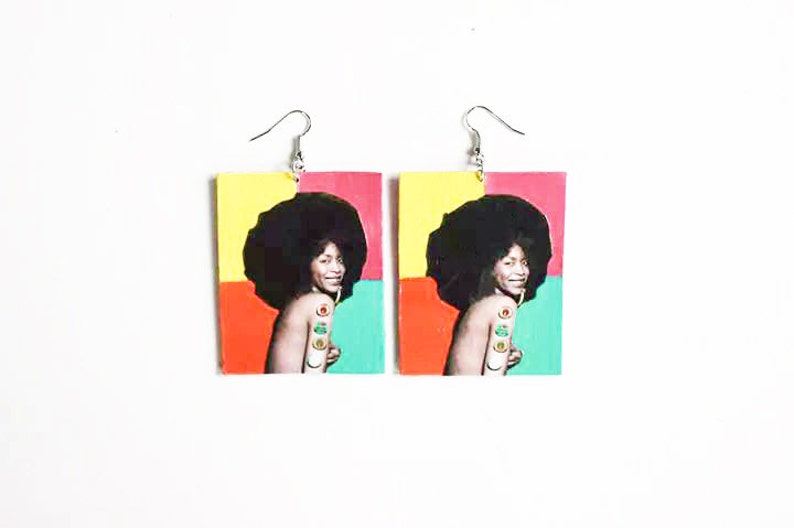 Badulicious Erykah Badu Natural Hair Color Block Lavendar Etsy