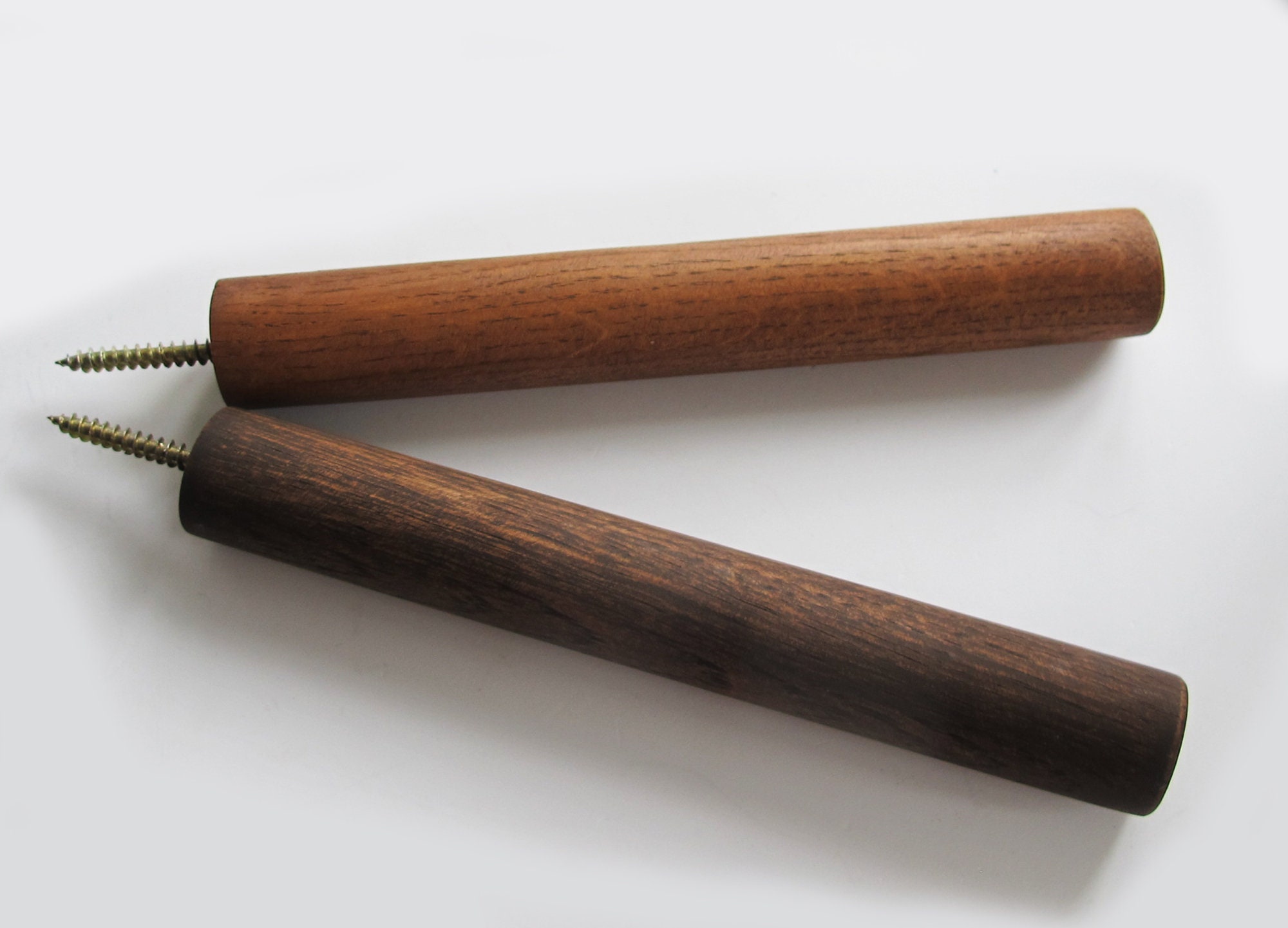 Brown Wood Wall Peg Hook Long Coat Hook Wooden Plant Hook Etsy