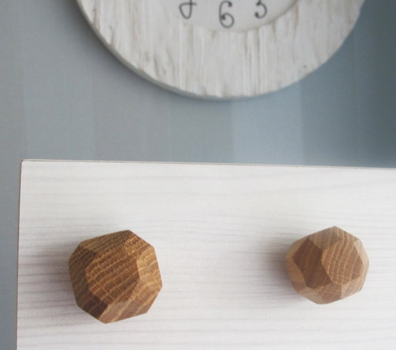 Wood Drawer Knobs Set Of 2 Oak Wood Knobs Wooden Cabinet Knobs