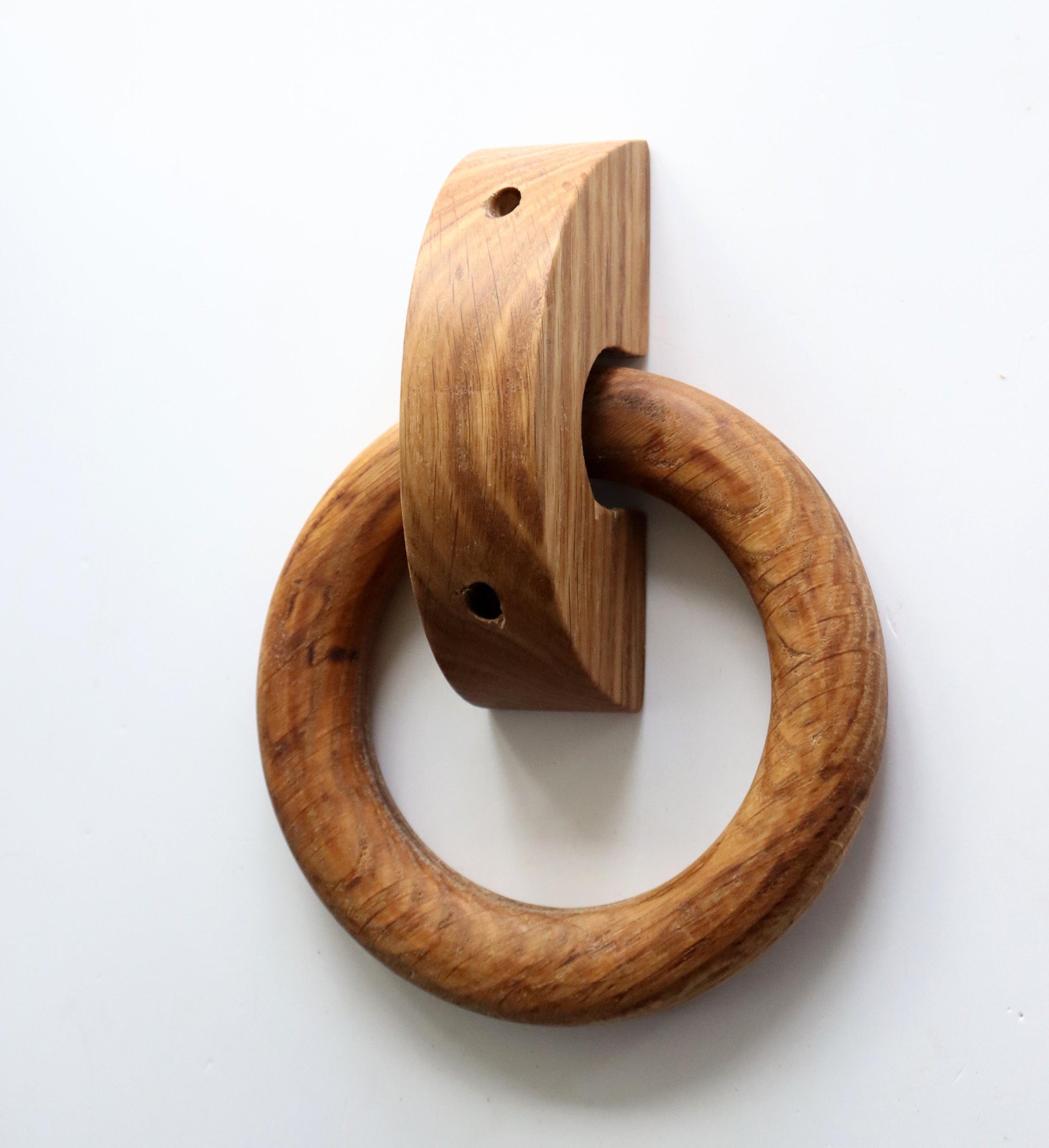 Rustic Door Handle Oak Wood Door Pull Wooden Door Knock Etsy