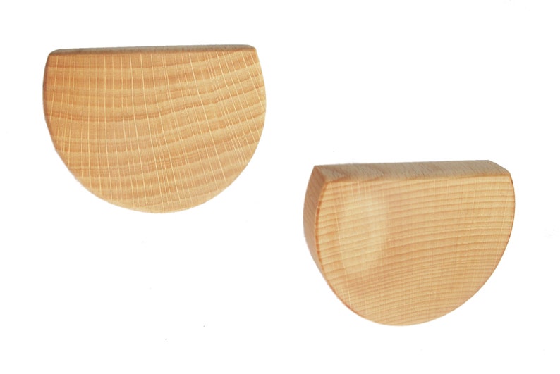 Drawer Dresser Pulls 2 Beech Wood Drawer Knobs Cabinet Etsy