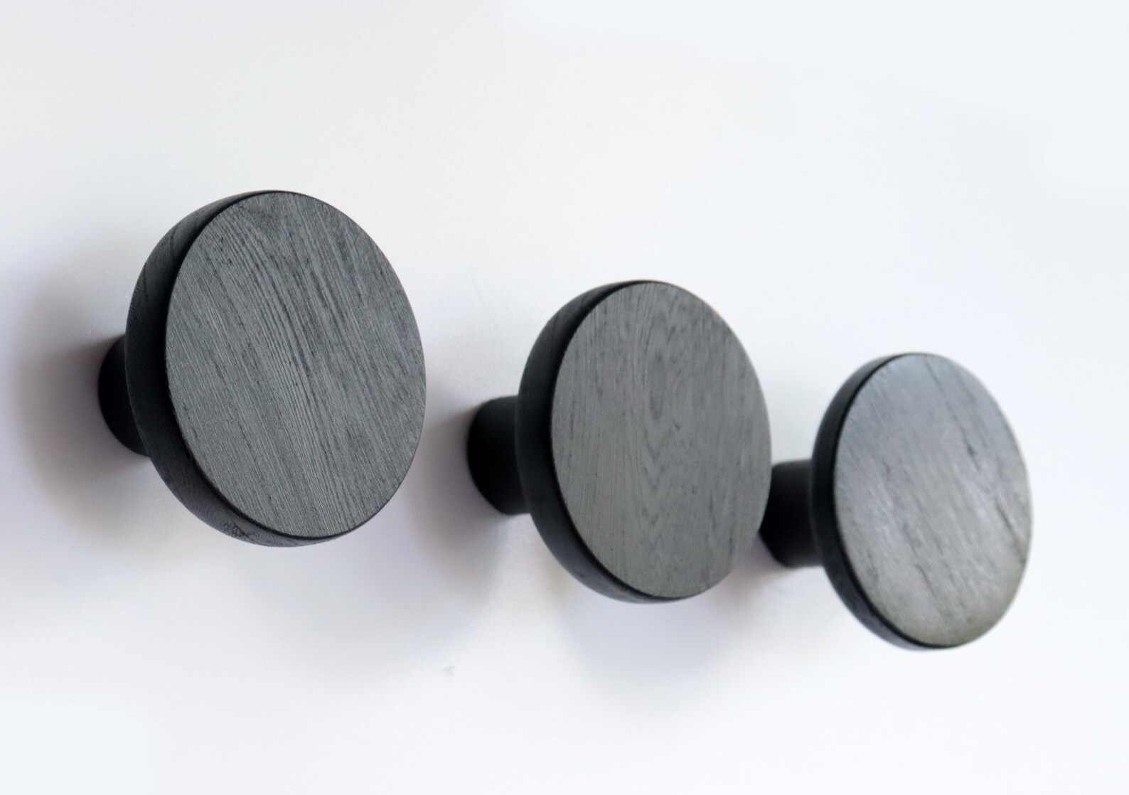 Modern Black Wooden Wall Hook Wood Coat Hook Plant Hooks Etsy