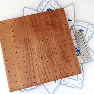 Large Natural Wood Blocking Board, Crochet Blocking Board 8in| 12in