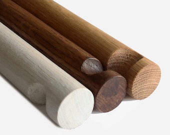 Oak Wood Wall Plant Hook, Eco-Friendly Home Decor