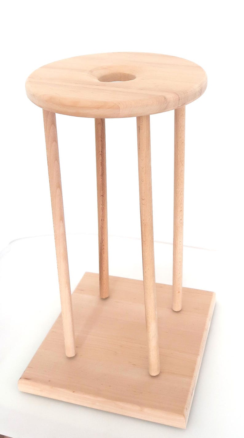 Wooden Marudai Stand and Tama, Kumihimo Marudai With Mirror 10 In - Etsy