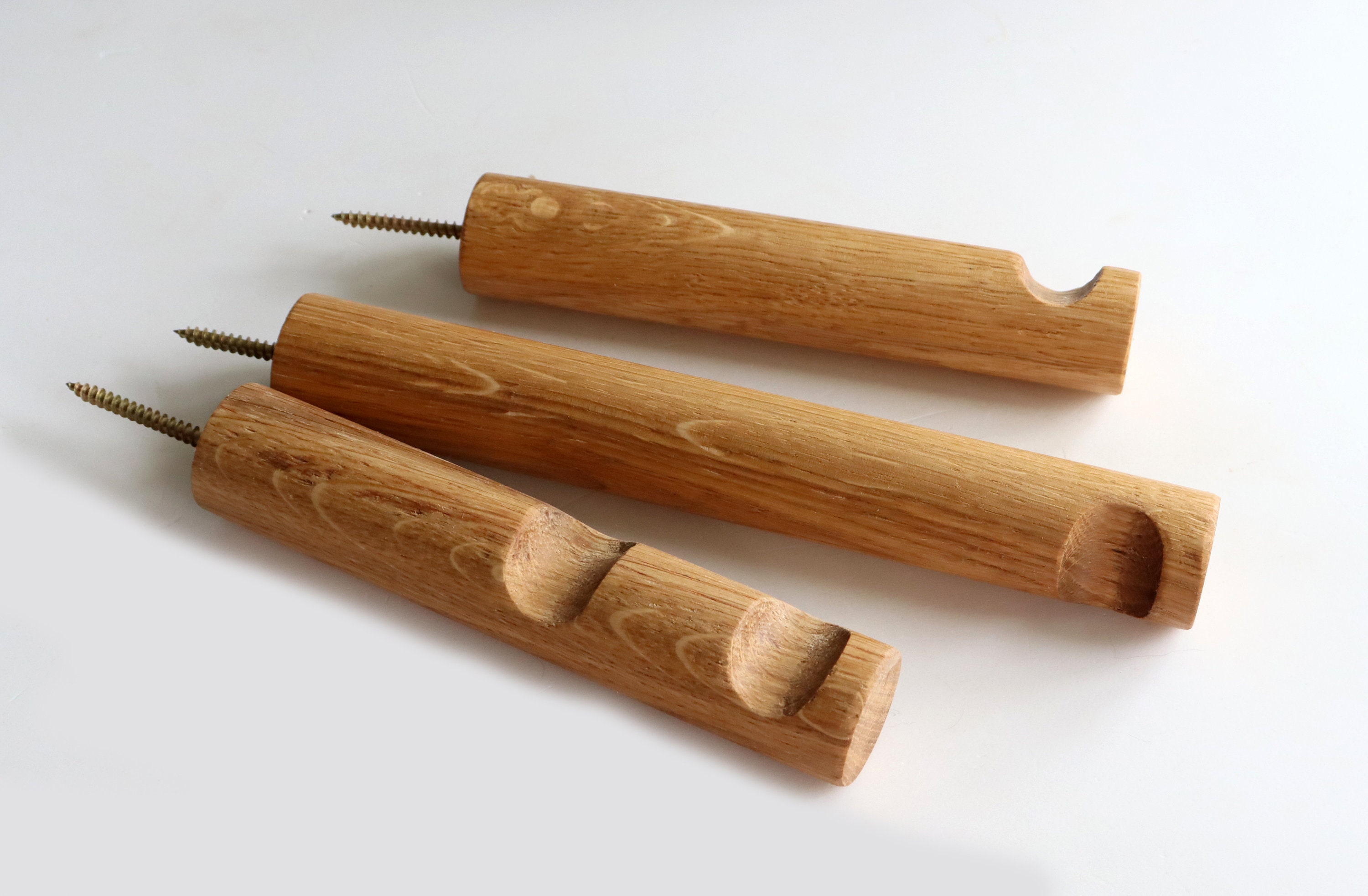 Plant Wall Hook Oak Wood Wall Peg Hook Wooden Wall Coat Etsy