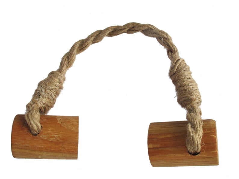 Jute Rope Nautical Drawer Pull Nautical Drawer Handles Wood Etsy