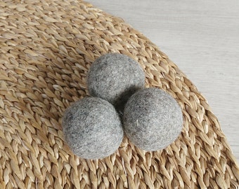 Cat Toy Felt balls a set of 3 in gray - catnip infused cat toys - Felted Cat Balls Kitten Toys - dog ball - dog toys