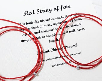 Red String of Fate-armband: Protection Kabbalah, uniseks