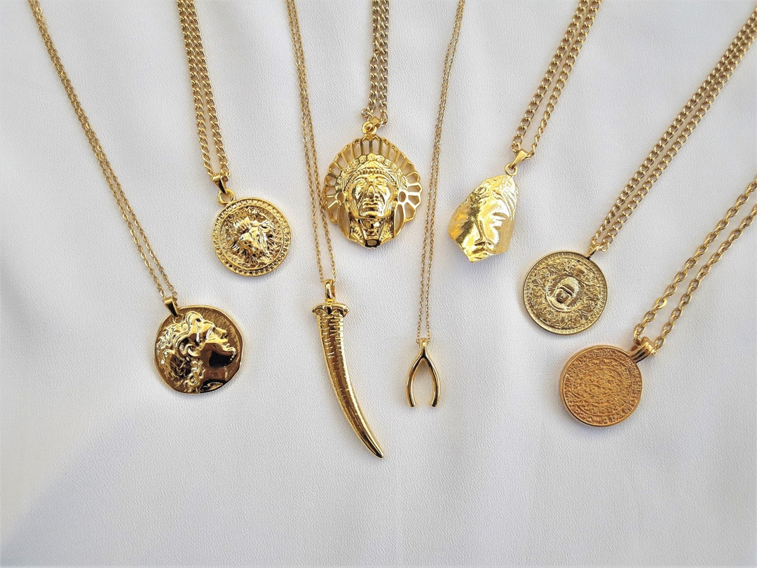 ネックレス・チョーカー BASSCLEF men chain necklace coin pendant a men's chain necklace_CLEF B-CLIP STICK NEC - BASSCLEF | 60