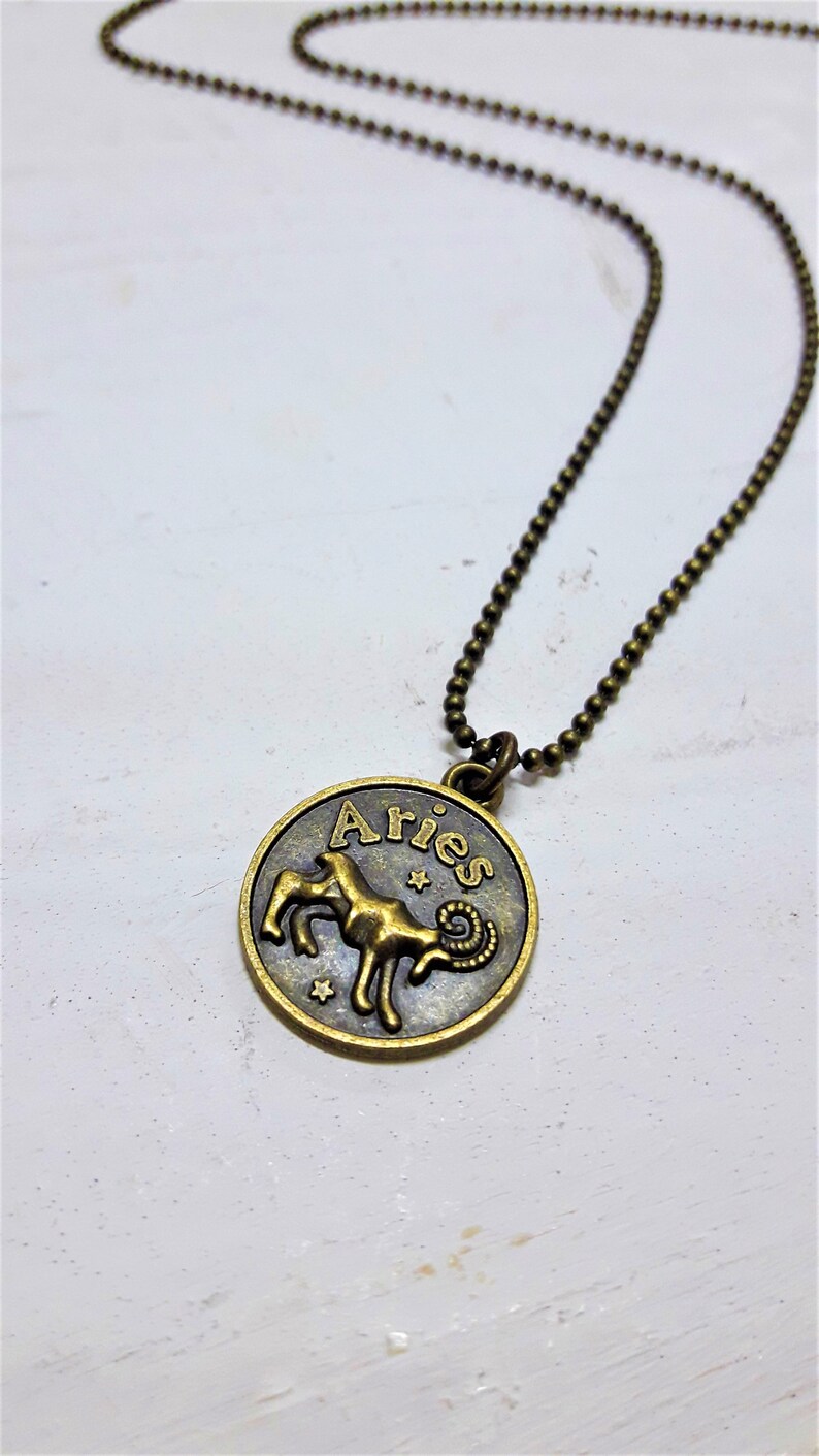Disc Zodiac Mens Necklace Zodiac Sign Leather Necklace Etsy
