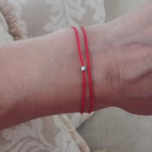 Red String of Fate-armband: Protection Kabbalah, uniseks afbeelding 5