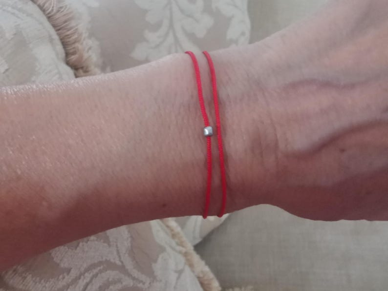 Red String of Fate-armband: Protection Kabbalah, uniseks afbeelding 5
