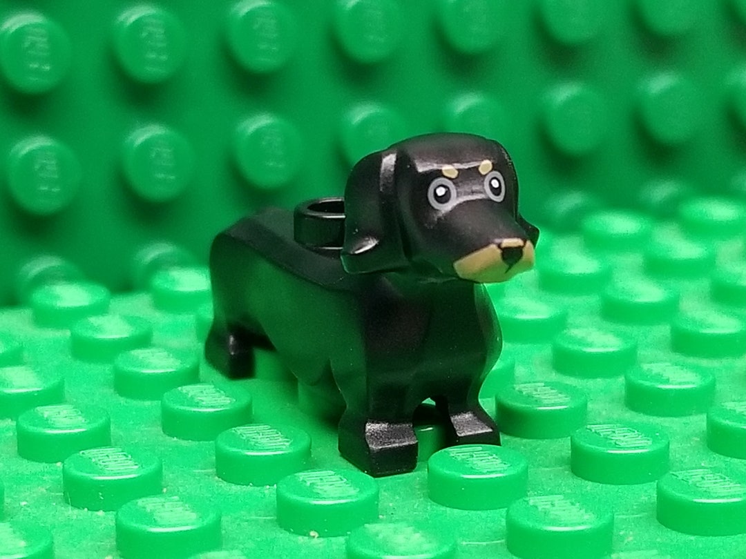 LEGO Black Dachshund 'Weiner Dog' Minifig - The Minifig Club