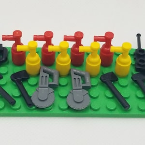LEGO® Fire Fighter Accessory Pack 16 Tools, Fireman Tool Pack,  Axe,  Fire Extinguisher,  Saw