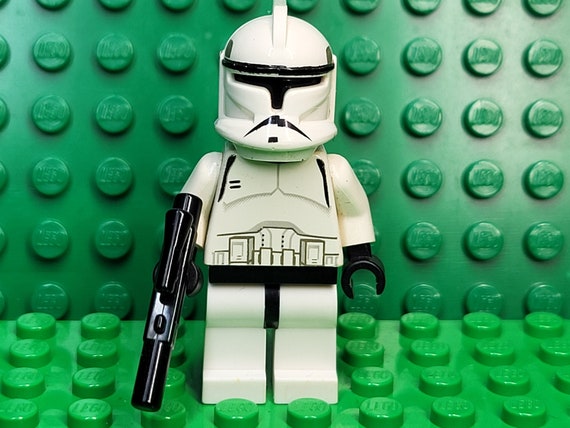 LEGO Star Wars Episode 2 Clone Trooper Phase 1 Black Head Rare LEGO Minifigure Minifig Starwars Etsy