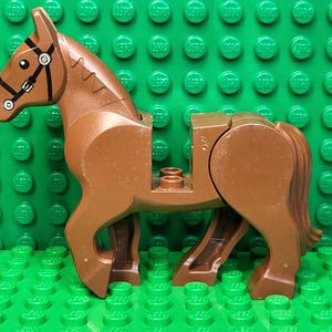 LEGO® Animals Brown Horse With Movable Back Legs, LEGO® Minifigure, LEGO® Minifig
