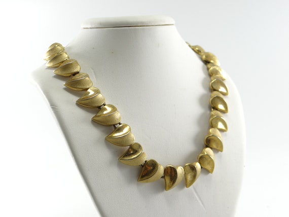 Trifari Heart Necklace, Trifari Crown Gold Neckla… - image 2