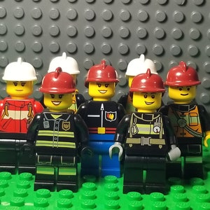 LEGO® City Fire Fighter Firefighter Fireman Firewoman 2 Pack, LEGO® Minifigure, LEGO® Minifig
