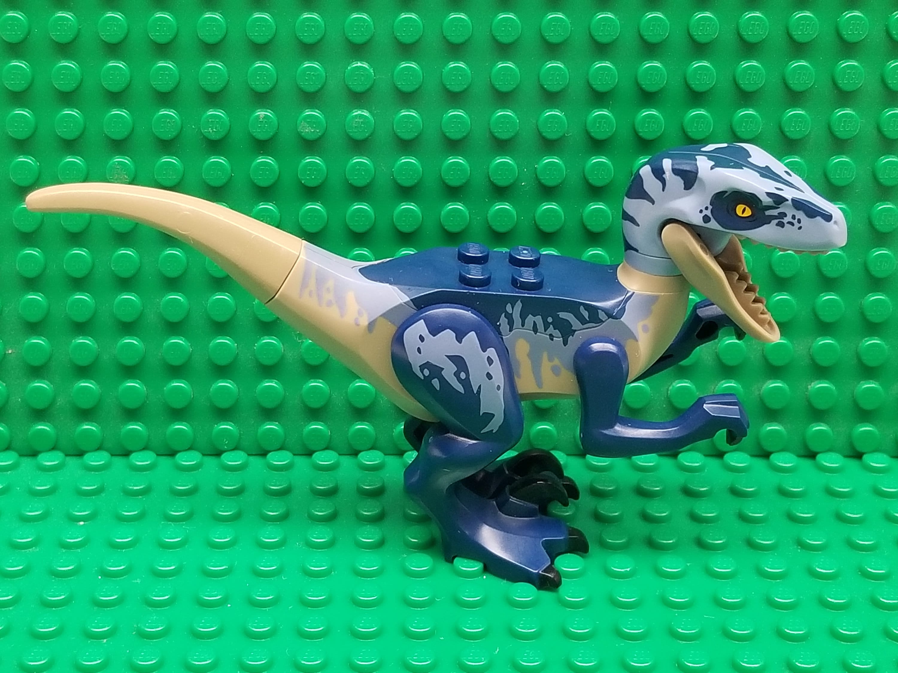 LEGO® Animal Dinosaur / Velociraptor Dark Blue and - Etsy