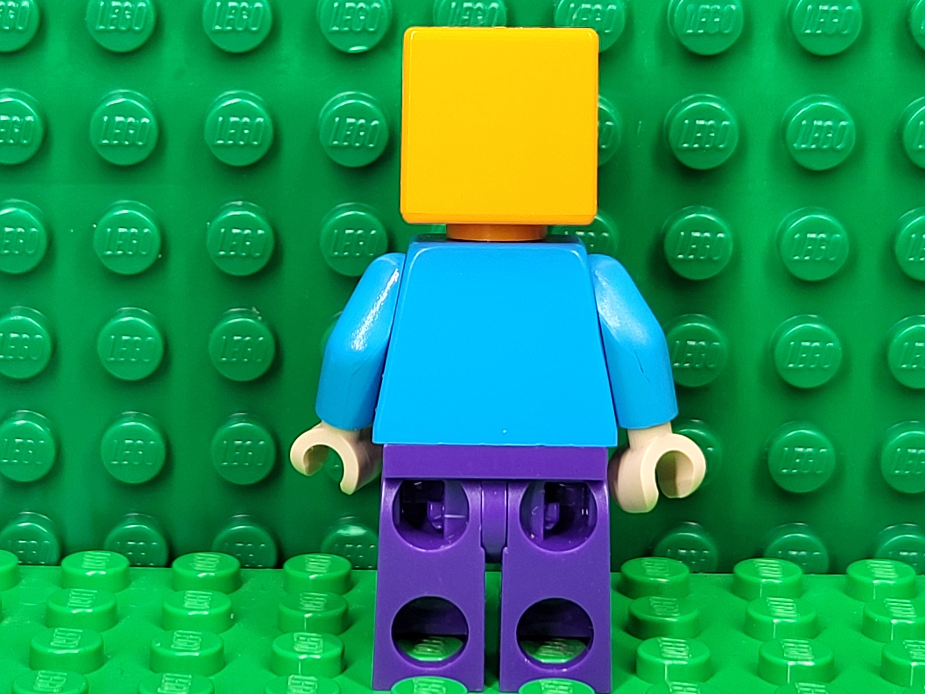 LEGO Minecraft Steve With Pumpkin Head LEGO Minifigure Minifig LEGO People Halloween Etsy Canada