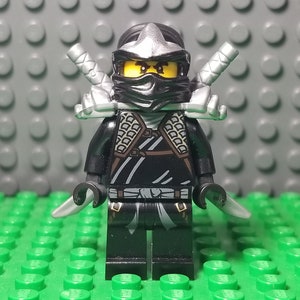 Lego Ninjago Cole ZX in Armor with Dual Swords, Lego Minifigure, Lego Minifig