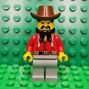 LEGO® Western Cowboys Bandit 2 With Brown Hat, LEGO® Minifigure, LEGO® Minifig