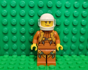 LEGO® Town City Female Police Trooper Detective Patrolwoman Cop Helicopter Pilot, Minifigure, LEGO® Minifig, LEGO® People