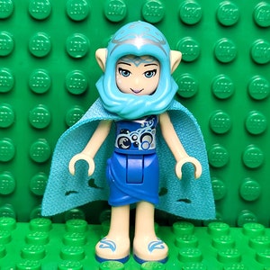 LEGO® Elves Series Naida Riverheart in Long Cape and Hood, Minifigure, Minifig, LEGO®