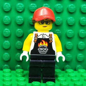 LEGO® Town City Burger Truck Vendor, Minifigure, Minifig, LEGO®