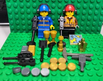 Custom City Town Metal Detectors with Treasure Genuine LEGO®