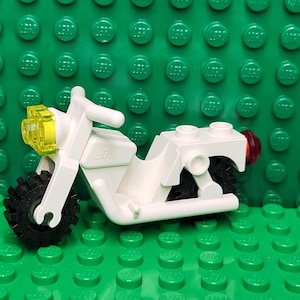 LEGO® Classic City Dirt Bike Motorcycle White, LEGO® Minifigure, LEGO® Minifig