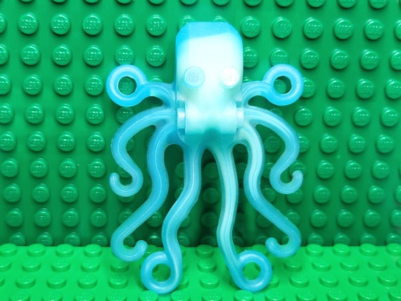 LEGO Animals Water Octopus with Marbled Glow In Dark Opaque Pattern Very Rare Minifigure Minifig LEGO