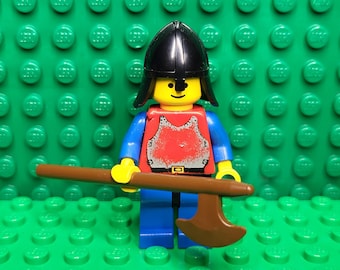 LEGO® Medieval Castle Soldier with Breastplate and Halberd, LEGO® Minifigure, LEGO® Minifig, People