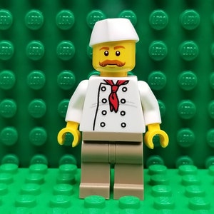 LEGO® Town City Hot Dog Vendor Chef, Minifigure, Minifig, LEGO®
