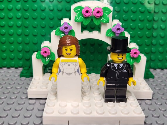 Bride and shop groom lego set