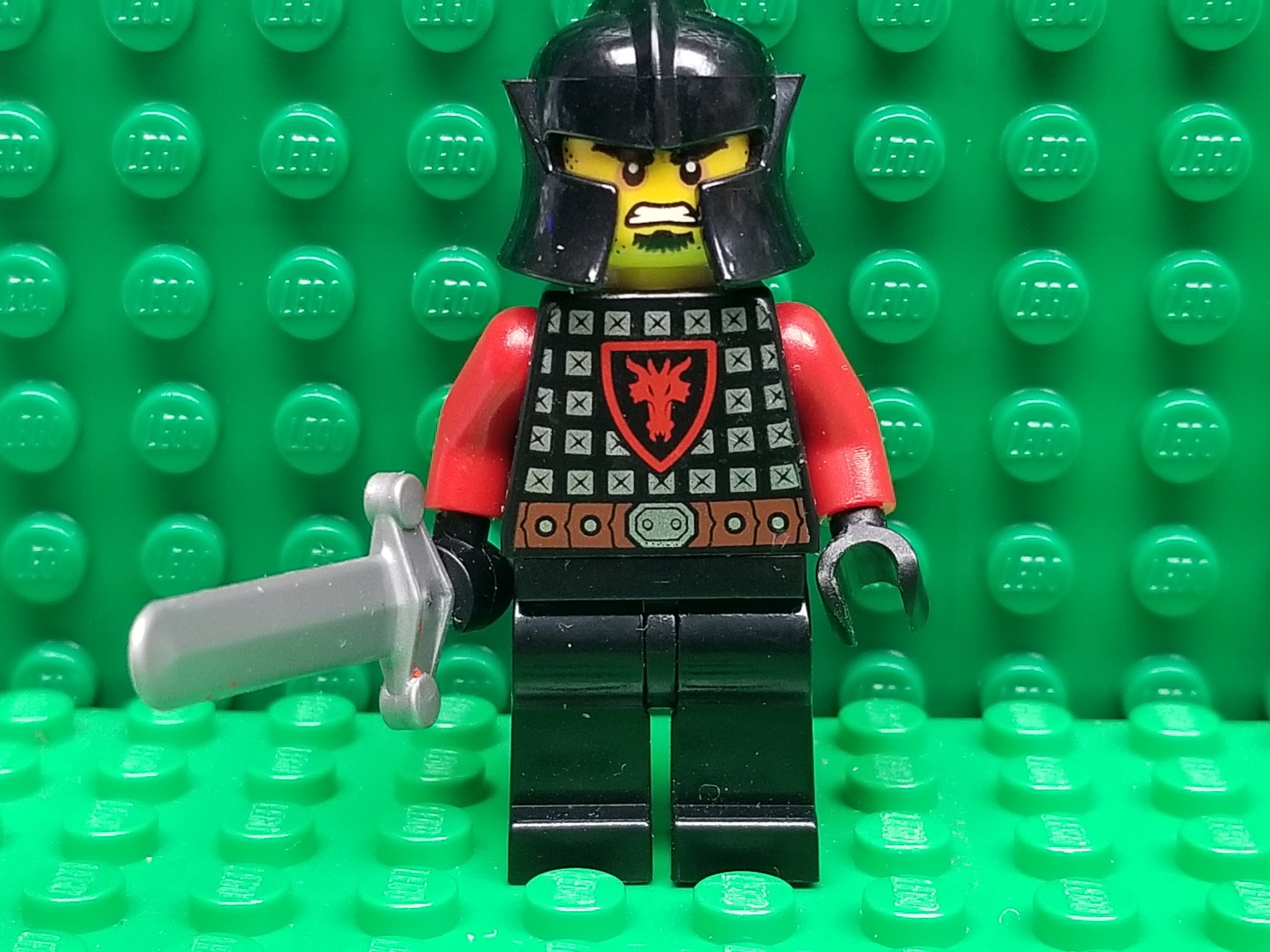 LEGO Minifigure Castle Knights Dragon Knight With Sword LEGO Minifig People Etsy