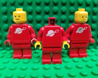Lego Werkzeugkasten in rot Classic Space Aufdruck Kasten Box für Minifigur Neu 