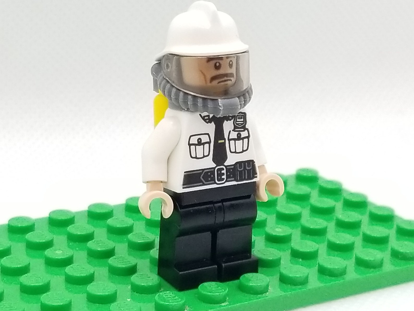 Lego Security Block LEGO® Security Guard With Fire Helmet and Air Tanks, Minifigure, LEGO ...