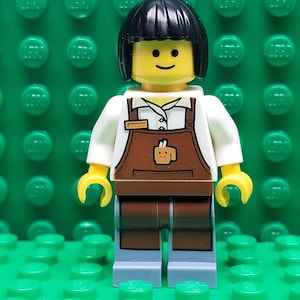LEGO® Town City Female Barista, Minifigure, LEGO® Minifig, LEGO® People
