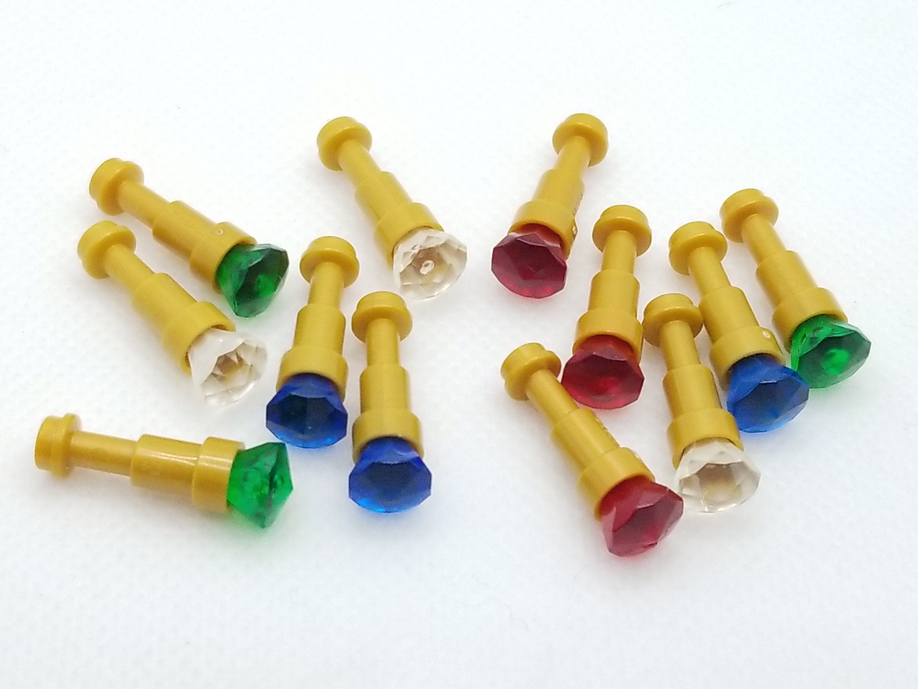 LEGO® Treasure Gold Sceptre With Gemstone 4 Pack, Gems, Gold