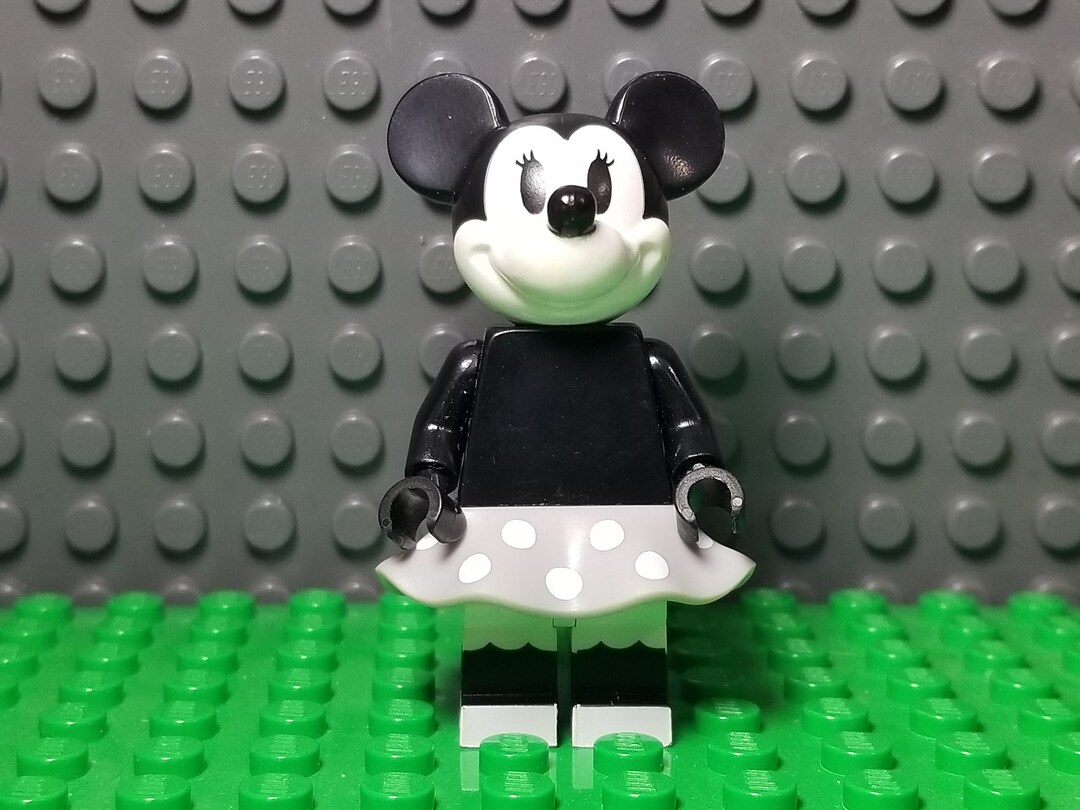 LEGO Disney Mickey Mouse Minnie Mouse Grayscale Steamboat Willie Rare lego Minifigure LEGO Minifig People Etsy