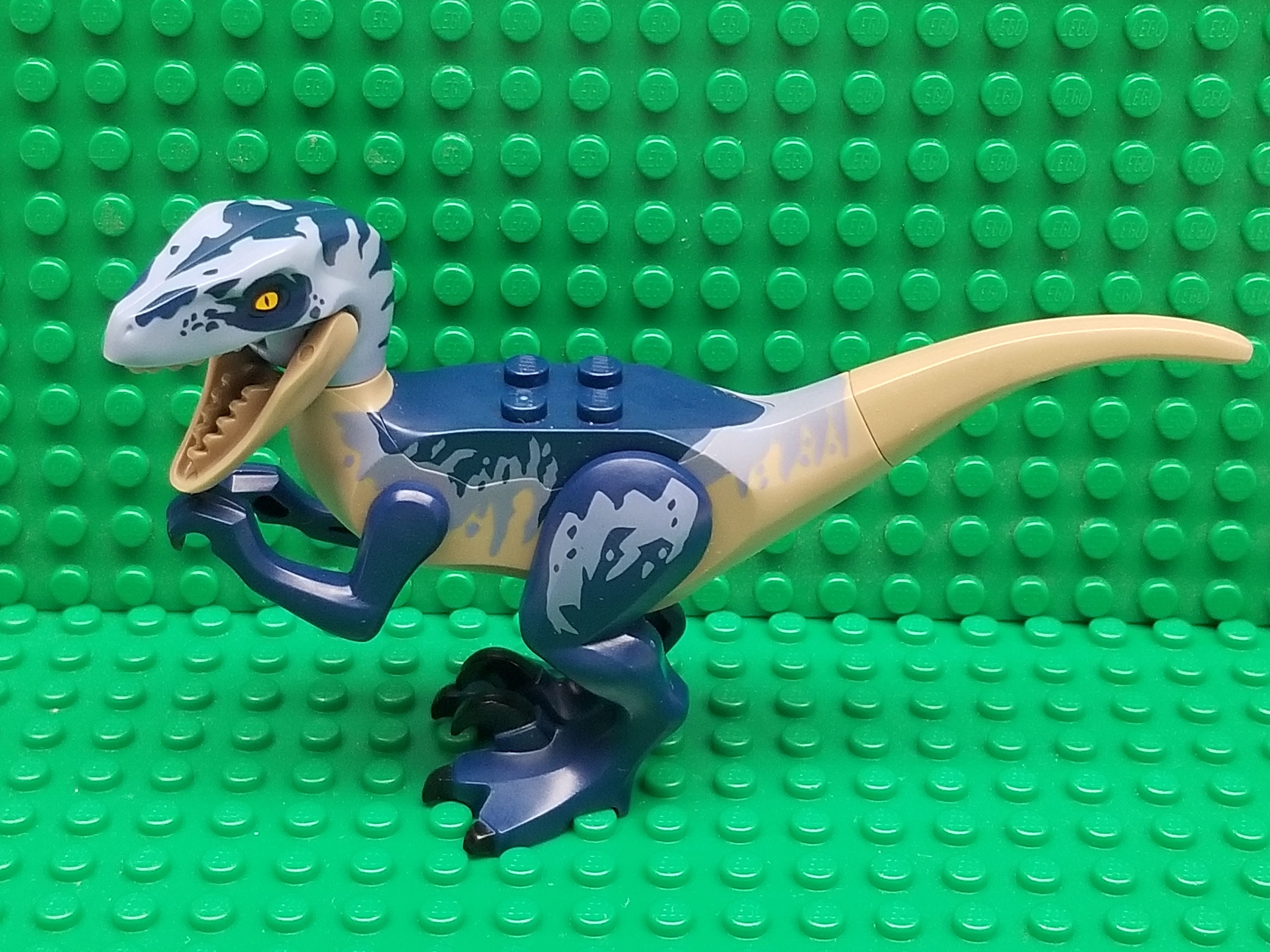 LEGO® Animal Dinosaur / Velociraptor Dark Blue and - Etsy