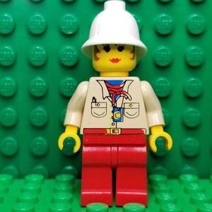 LEGO® Adventurers Desert Miss Gail Storm (Desert) with Pith Helmet Rare Minifigure, LEGO® Minifig, LEGO® People