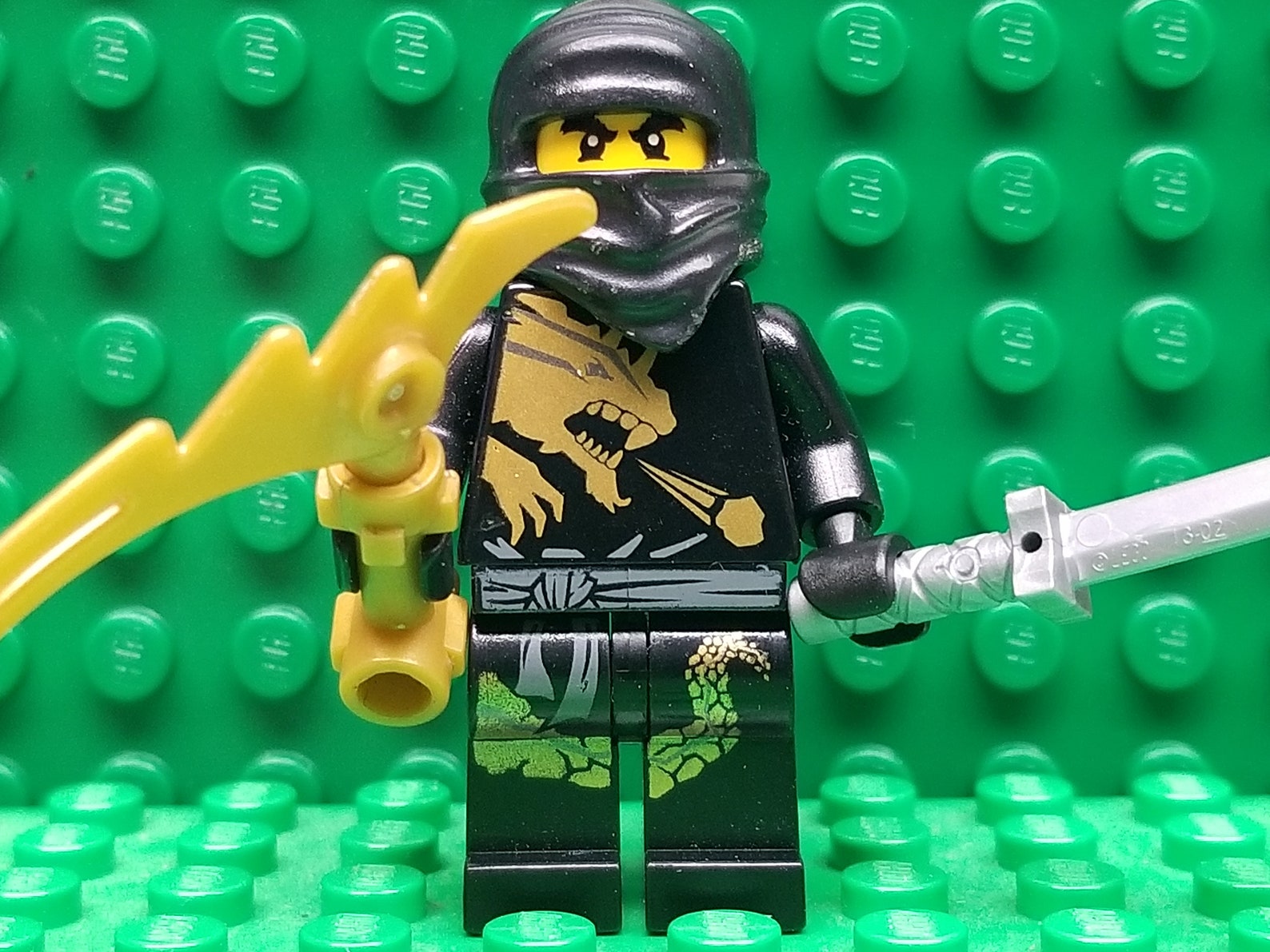 LEGO® Ninjago the Golden Weapons Cole DX With Weapons | Etsy
