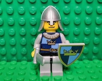 LEGO® Medieval Castle Fantasy Era Crown Knight with Sword and Shield, LEGO® Minifigure, LEGO® Minifig, People