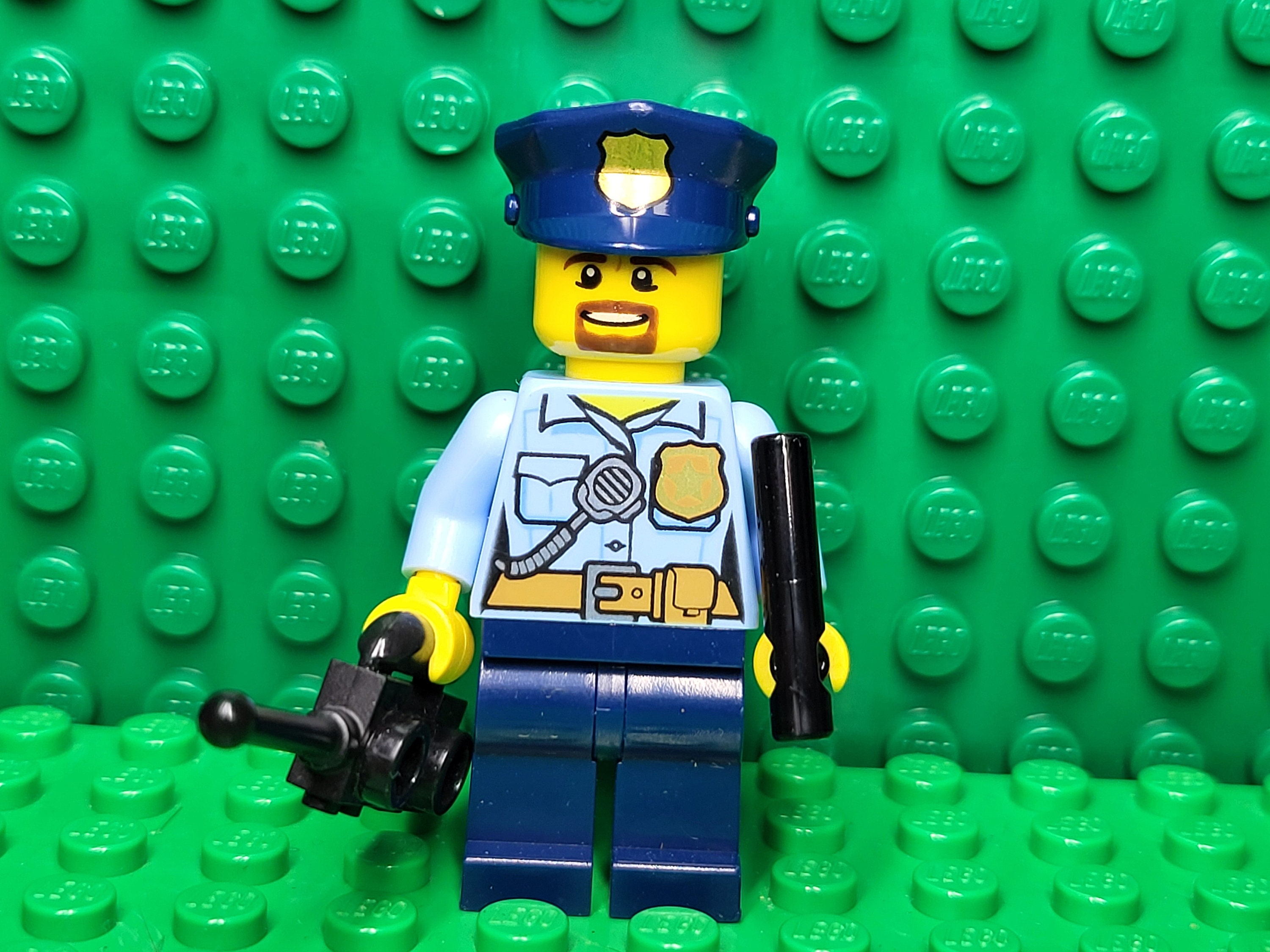 LEGO® Town City Police Trooper Detective Patrolman Cop With Radio and  Baton, Minifigure, LEGO® Minifig, LEGO® People - Etsy, image size:3000x2250